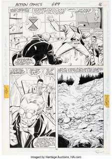 Guice, Jackson "Butch" | Jackson "Butch" Guice and Denis Rodier Action Comics #684 Story Page 16 Original Art (DC, 1992).... | Heritage