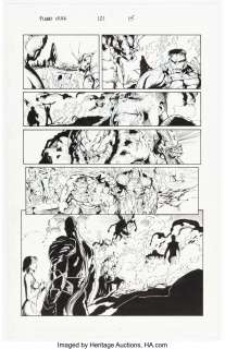 Pagulayan, Carlo - Carlo Pagulayan and Jeffrey Huet Incredible Hulk #101 Story Page 15 Original Art (Marvel, 2007)....