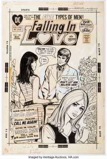 Mortimer, Win | Win Mortimer and Vince Colletta Falling in Love #132 Cover Original Art (DC, 1972).... | Heritage