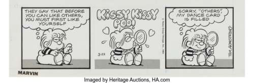 Armstrong, Tom - Tom Armstrong Marvin Daily Comic Strip Original Art dated 3-22-84 (News Group Chicago, 1984). ...