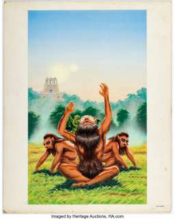 Gampert, John - John Gampert Transfigurations Paperback Novel Cover Original Art (Berkley Books, 1980)....