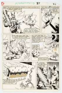 Larocque, Greg | Greg LaRocque and Danny Bulanadi Micronauts #37 X-Men’s Danger Room Story Page 17 Original Art (Marvel, 1982).... | Heritage