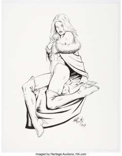 Coutts, Ed - Ed Coutts - White Queen Illustration Original Art (2005)....