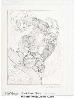 Czop, John - John Czop - Green Goblin "Death From Above" OverPower Collectible Card Game Illustration Original Art (Fleer, 1996...