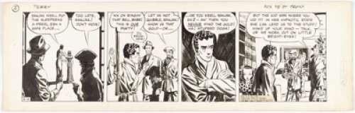 Caniff, Milton | Milton Caniff Terry and the Pirates Comic Strip Daily Original Art dated 4-4-39 (Chicago Tribune-News Syndicate, 1... | Heritage