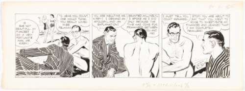 Raymond, Alex | Alex Raymond Rip Kirby Daily Comic Strip Original Art dated 8-21-50 (King Features, 1950). ... | Heritage