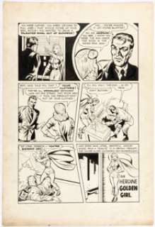 Maker Unidentified | Golden Age Artist - Unpublished Golden Girl Story Page Original Art (c. 1946).... | Heritage