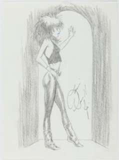 Small Jr., Louis - Louis Small Jr. - Death from Sandman Illustration Original Art (c. 1994)....