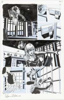 Lark, Michael - Michael Lark and Stefano Gaudiano The Amazing Spider-Man #621 Story Page 7 Original Art (Marvel, 2010).... (Total: 2 Original Art)