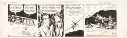 Caniff, Milton | Milton Caniff Terry and the Pirates Daily Comic Strip Original Art dated 3-7-39 (Chicago Tribune-N.Y. News, 1939).... | Heritage