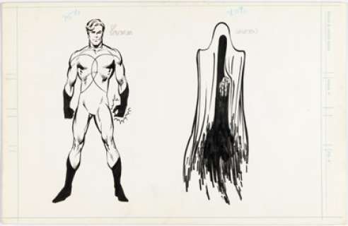 Byrne, John | John Byrne and Joe Rubinstein - Dr. Spectrum and Apparition Character Design Illustration Original Art (c. 1980s).... | Heritage