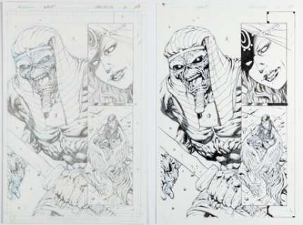 West, Kevin - Kevin West and Jason Gorder Iron Maiden: Legacy of the Beast #2 Story Page 23 Original Art (Heavy Metal, 2017).... (Total: 2 Original Art)