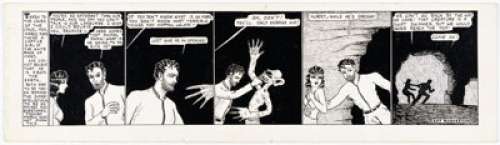 Wolverton, Basil | Basil Wolverton (as Bay Wolverton) Marco of Mars Daily Comic Strip Audition Episode #9 Original Art (1930s). ... | Heritage