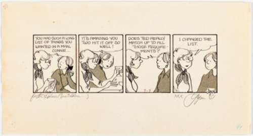 Johnston, Lynn - Lynn Johnston For Better or For Worse Daily Comic Strip Original Art (c. 1980s). ...