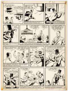 Battefield, Ken - Ken Battefield Master Comics #6 Devil‘s Dagger Story Page 3 Original Art (Fawcett, 1940)....