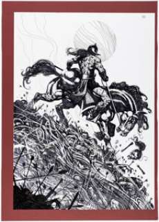 Sharp, Liam | Liam Sharp Frank Frazetta’s Death Dealer #2 Splash Page 34 Original Art (Verotik, 1995).... | Heritage