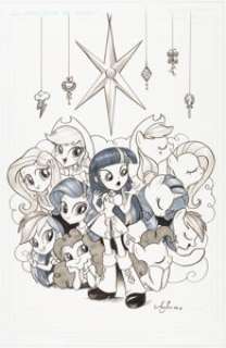 Amy Mebberson - My Little Pony Annual #1 Variant Cover Original Art (IDW, 2013)....