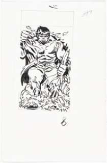 Al Milgrom | The Incredible Hulk #297 Corner Box Illustration Original Art (Marvel, 1984). | Heritage