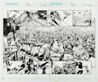 Jim Cheung And Don Hillsman | Scion #6 Double Page Spread 4-5 Original Art (CrossGen, 2000). (Total: 2 Original Art) | Heritage
