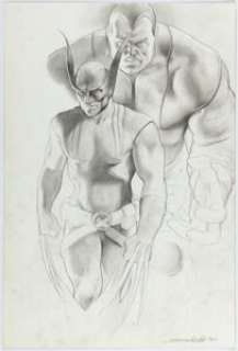 Arturo Lozzi - Wolverine and Colossus Illustration Original Art (2011).