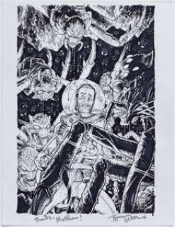 Tony Moore Fear Agent #11 Cover Original Art (Image, 2007).