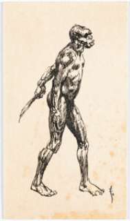 Frank Frazetta - Tribal Warrior Sketch Original Art (undated). | Heritage