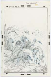 Larry Lieber Uncanny Tales #6 Cover Pencils Original Art (Marvel, 1973). | Heritage