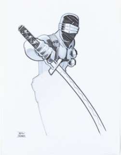 Brian Shearer - Snake Eyes Sketch Original Art (2015).