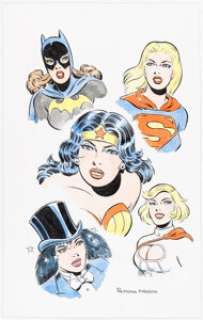 Ramona Fradon - Women of DC Illustration Original Art (undated).