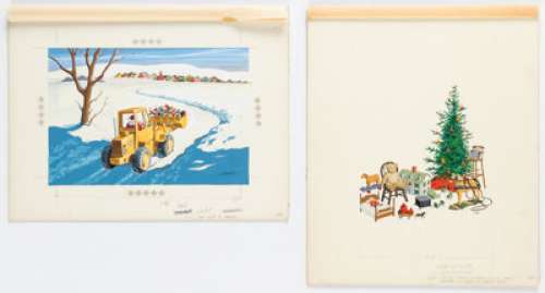 Johnny Craig - Christmas Illustrations Original Art Group of 2 (c. 1960s). (Total: 2 Original Art) | Heritage