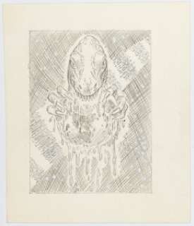 Herb Trimpe Dinosaurs Attack! Card #1 Title Card Illustration Original Art (Topps, 1988). | Heritage