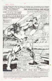 Pat Olliffe and Art Nichols The Sensational She-Hulk #55 Splash Page 1 Original Art (Marvel, 1993). | Heritage