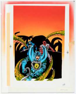 Ron Zalme Menace of the Magic Monster! Visionaries Coloring Book Cover Production Color Original Art (Marvel Books, 1987). | Heritage