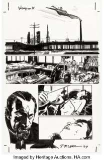 John Paul Leon and Tommy Lee Edwards Weapon X #14 Mr. Sinister Story Page 13 Original Art (Marvel, 2003).