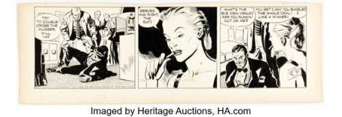 Alex Raymond Rip Kirby Daily Comic Strip Original Art dated 2-17-50 (King Features Syndicate, 1950). | Heritage