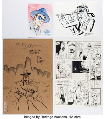 Thierry Martin, Gene Fama, and others - The Spirit-Related Original Art Group of 4 (1980s-2020s). (Total: 4 Original Art)