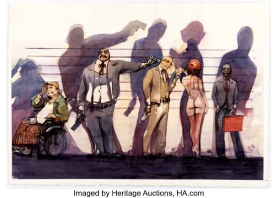 Greg Tocchini Sequence Shot Cover Original Art (Dead Hamster Comics, 2013).