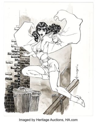 Hannibal King - Phantom Lady Illustration Original Art (2003).