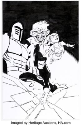 Michael Avon Oeming Powers #7 Cover Original Art (Marvel/Icon, 2016).