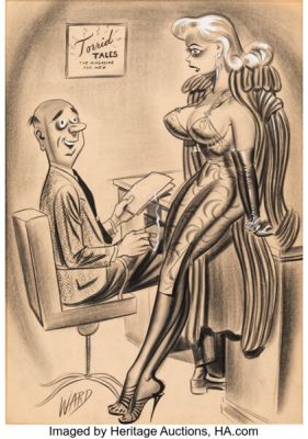 Bill Ward Comedy January-1958 Single Panel Gag Cartoon Illustration Original Art (Humorama, 1958). | Heritage