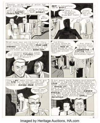 Daniel Clowes Lloyd Llewellyn #3 Story Page 9 Original Art (Fantagraphics, 1986). | Heritage
