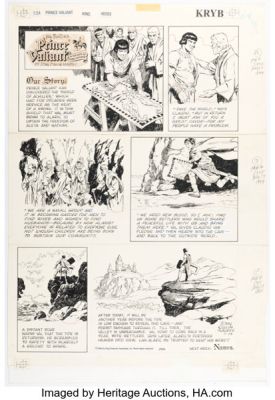 John Cullen Murphy Prince Valiant #2998 Sunday Comic Strip Original Art dated 7-24-94 (King Features Syndicate, 1994). | Heritage