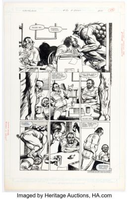 David Lloyd Wasteland #5 Swamp Thing Story Page 2 Original Art (DC, 1988).