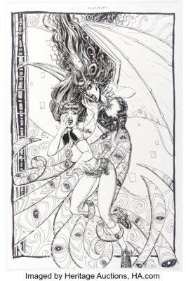 Joyce Chin Purgatori #4 Variant Cover Original Art (Dynamite Entertainment, 2014).