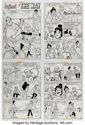Stan Goldberg and Jon D’Agostino Archie Giant Series Magazine #469 Complete 4-Page Story "The Way" Original Art (Archie, 1978). (Total: 4 Items) | Heritage