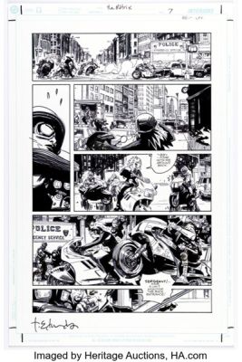 Tommy Lee Edwards The Matrix Comics: 20th Anniversary Edition "An Easy One" Story Page 7 Original Art (Burlyman Entertainment, 2019).