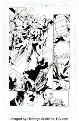 Carlos Pacheco and Bob Wiacek Fantastic Four #415 Story Page 7 Original Art (Marvel, 1996). | Heritage