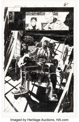 Matteo Scalera Indestructible Hulk #9 Baron Zemo Story Page 20 Original Art (Marvel, 2013).