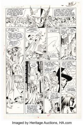 George Pérez and Will Blyberg Wonder Woman #23 Story Page 19 Original Art (DC, 1988).