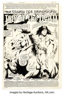 Val Mayerik Conan the Barbarian #138 Story Page 1 Original Art (Marvel, 1982). | Heritage